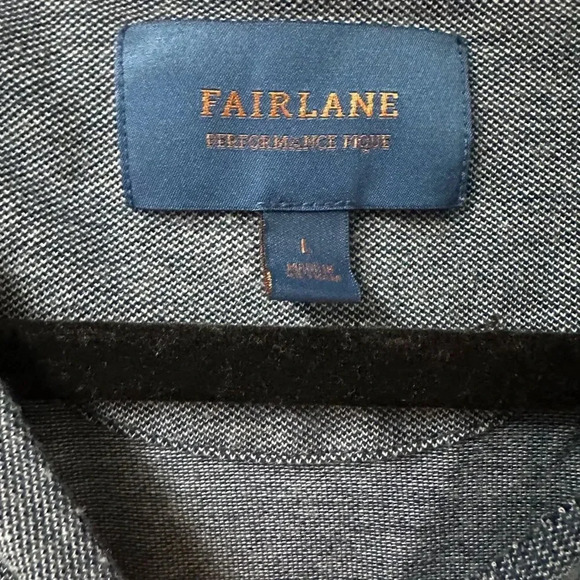 Fairlane Large Blue Cotton Textured Shirt Large - Picture 3 of 4